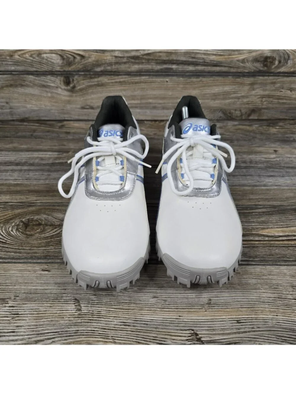 NEW Asics Gel-Linksmaster White/Teal Soft Spike Golf Shoes P082Y Women's Size 9